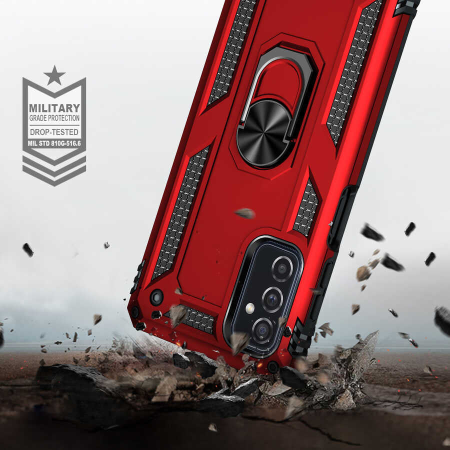 Galaxy M52 Kılıf Zore Vega Kapak Mavi