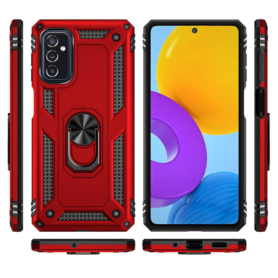 Galaxy M52 Kılıf Zore Vega Kapak Gri