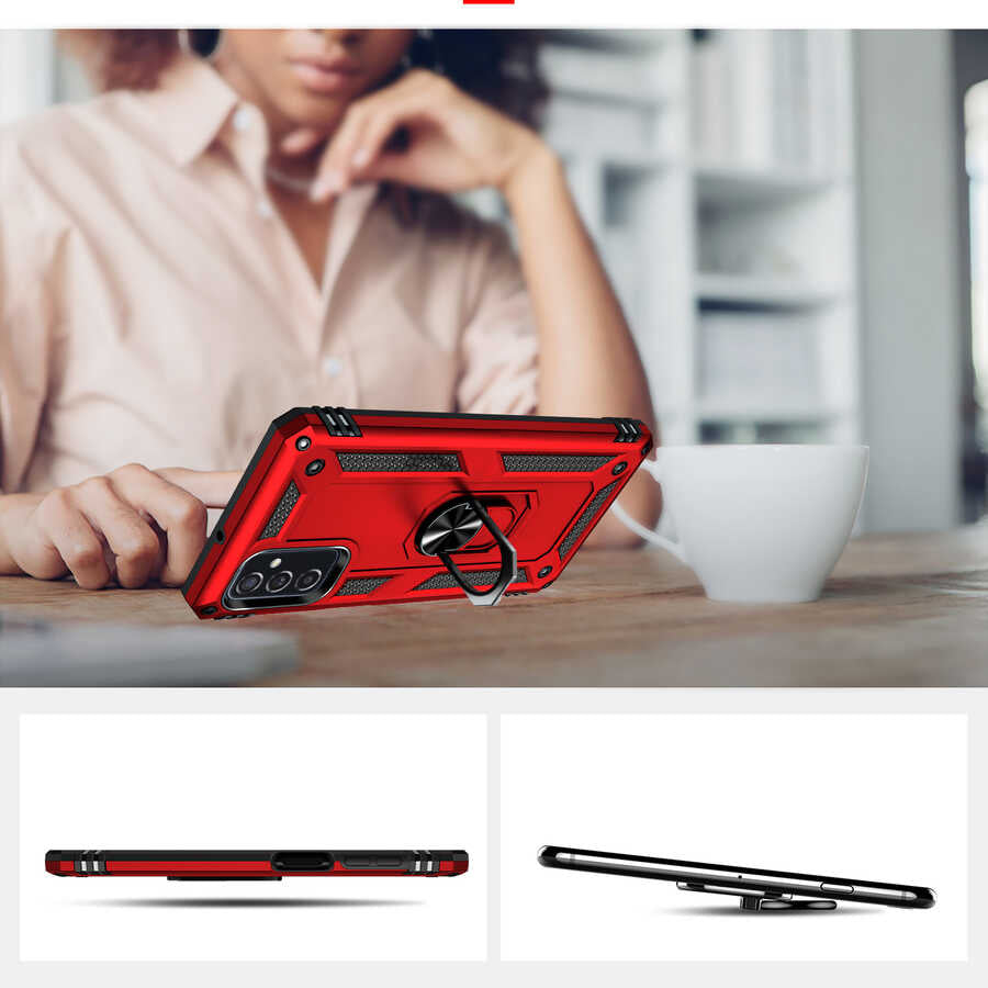 Galaxy M52 Kılıf Zore Vega Kapak Gri