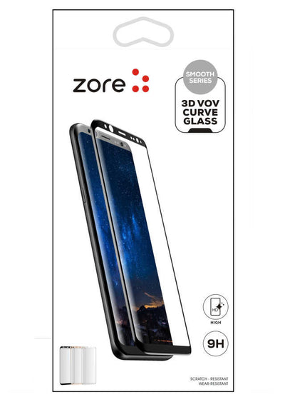 Galaxy Note 10 Zore 3D Vov Curve Glass Ekran Koruyucu Siyah