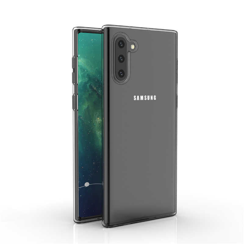 Galaxy Note 10 Kılıf Zore Süper Silikon Kapak Renksiz