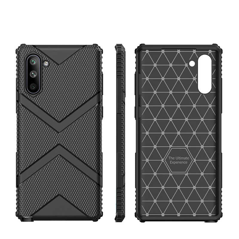 Galaxy Note 10 Kılıf Zore Hank Silikon Siyah