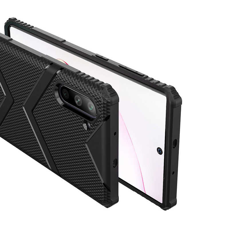 Galaxy Note 10 Kılıf Zore Hank Silikon Koyu Yeşil