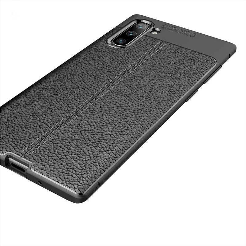 Galaxy Note 10 Kılıf Zore Niss Silikon Kapak Siyah