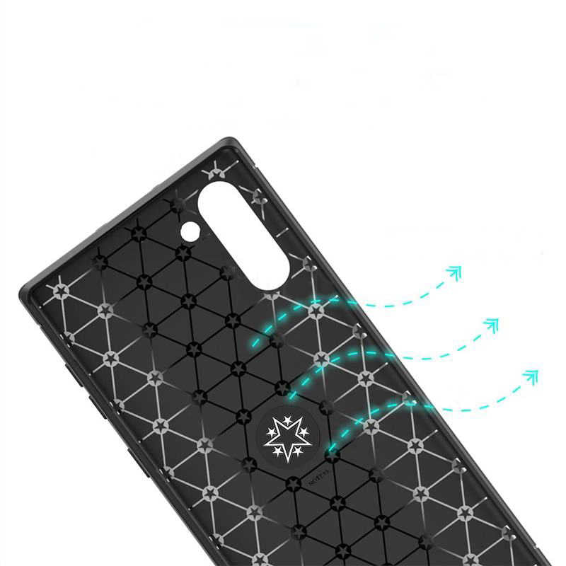 Galaxy Note 10 Kılıf Zore Ravel Silikon Kapak Mavi