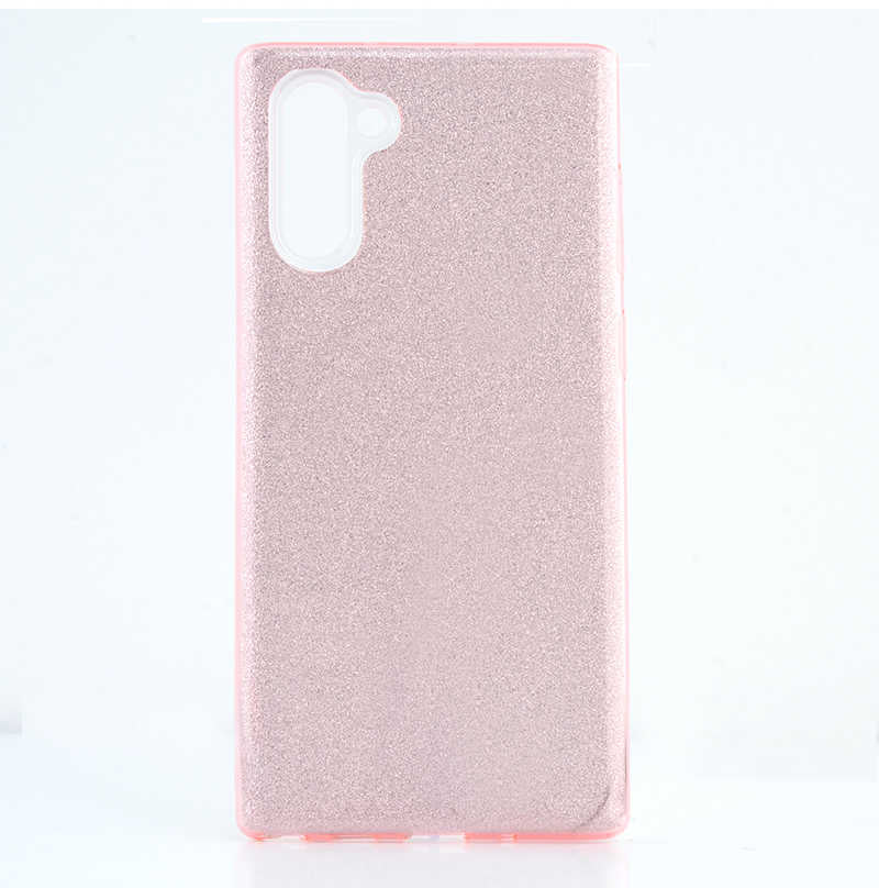 Galaxy Note 10 Kılıf Zore Shining Silikon Rose Gold