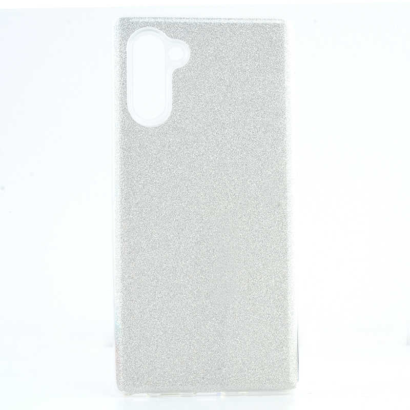 Galaxy Note 10 Kılıf Zore Shining Silikon Gümüş