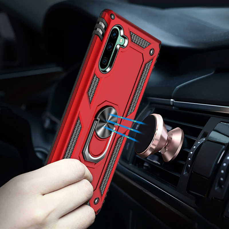 Galaxy Note 10 Kılıf Zore Vega Kapak Siyah