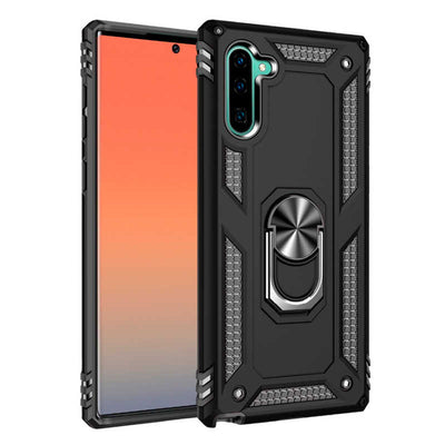Galaxy Note 10 Kılıf Zore Vega Kapak Siyah