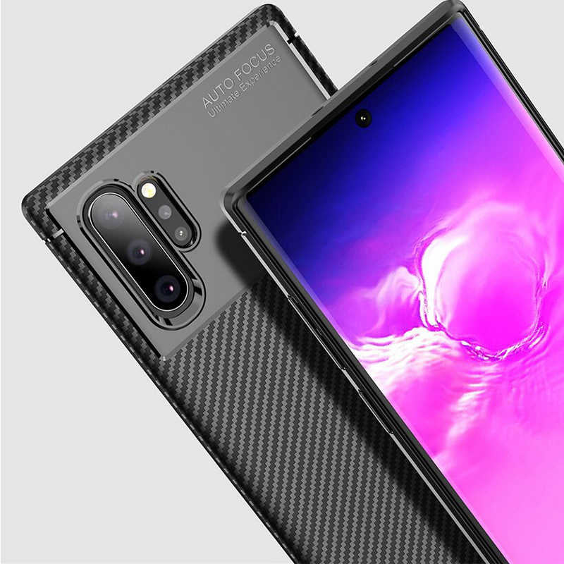 Galaxy Note 10 Plus Kılıf Zore Negro Silikon Kapak Lacivert