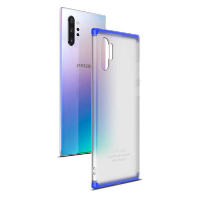 Galaxy Note 10 Plus Kılıf Zore Nili Kapak Mavi