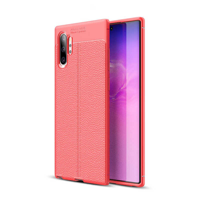 Galaxy Note 10 Plus Kılıf Zore Niss Silikon Kapak Kırmızı