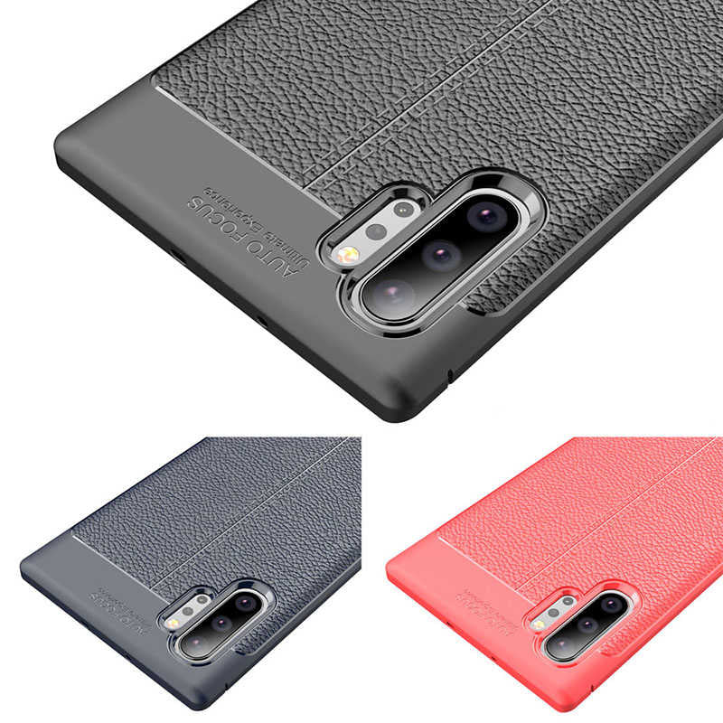 Galaxy Note 10 Plus Kılıf Zore Niss Silikon Kapak Kırmızı