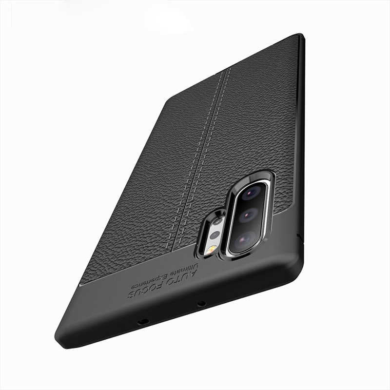 Galaxy Note 10 Plus Kılıf Zore Niss Silikon Kapak Kırmızı