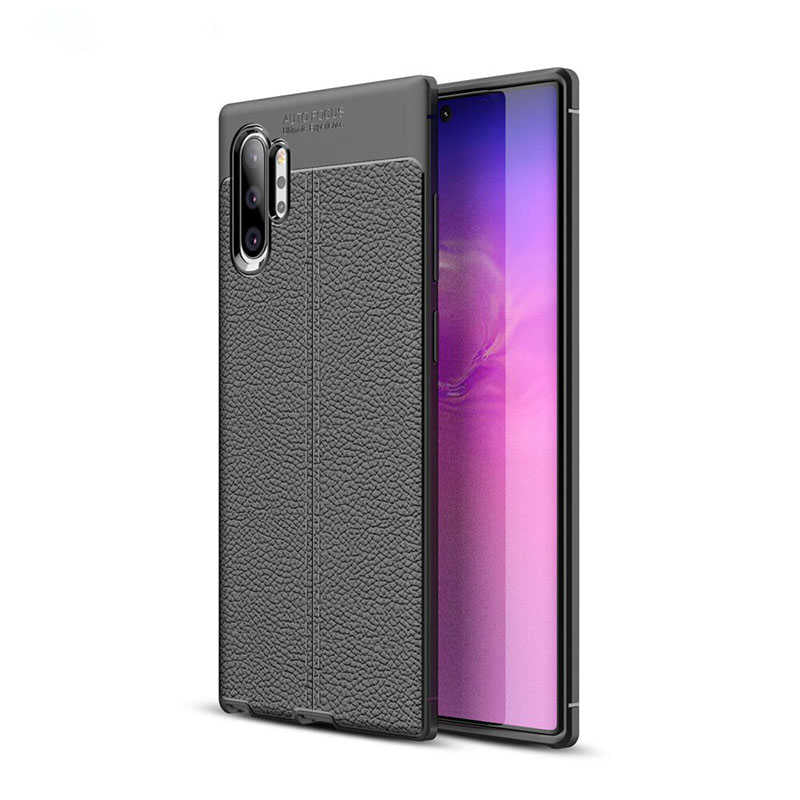 Galaxy Note 10 Plus Kılıf Zore Niss Silikon Kapak Siyah