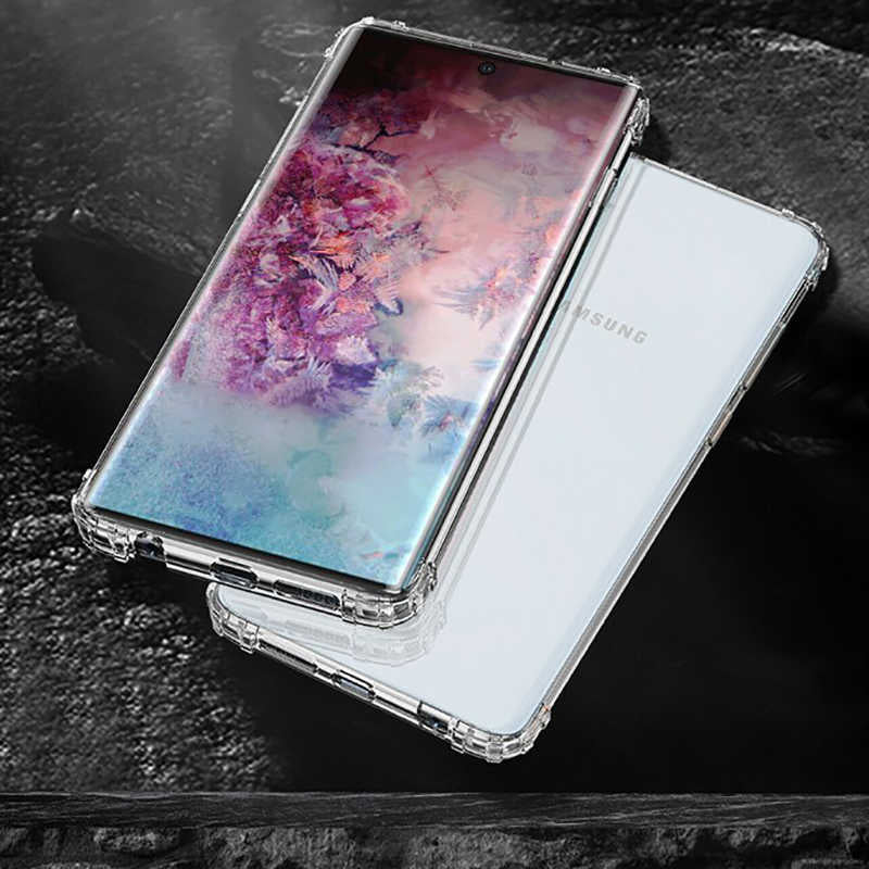 Galaxy Note 10 Plus Kılıf Zore Nitro Anti Shock Silikon Renksiz