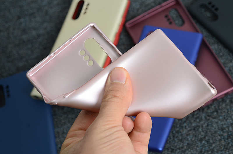 Galaxy Note 10 Plus Kılıf Zore Premier Silikon Kapak Lacivert