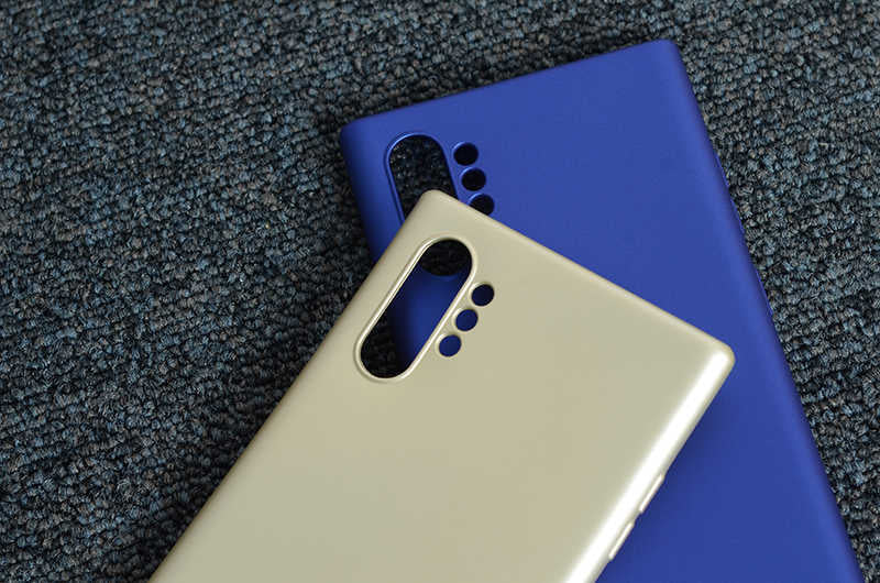 Galaxy Note 10 Plus Kılıf Zore Premier Silikon Kapak Lacivert