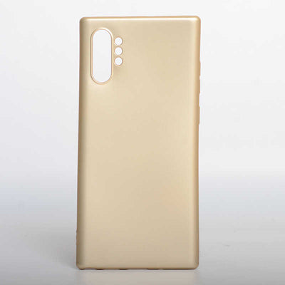 Galaxy Note 10 Plus Kılıf Zore Premier Silikon Kapak Gold