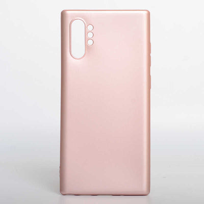 Galaxy Note 10 Plus Kılıf Zore Premier Silikon Kapak Rose Gold