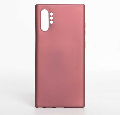 Galaxy Note 10 Plus Kılıf Zore Premier Silikon Kapak Mürdüm