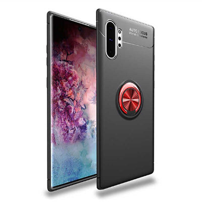 Galaxy Note 10 Plus Kılıf Zore Ravel Silikon Kapak Siyah