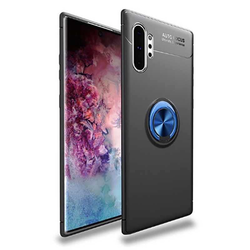 Galaxy Note 10 Plus Kılıf Zore Ravel Silikon Kapak Siyah-Rose Gold