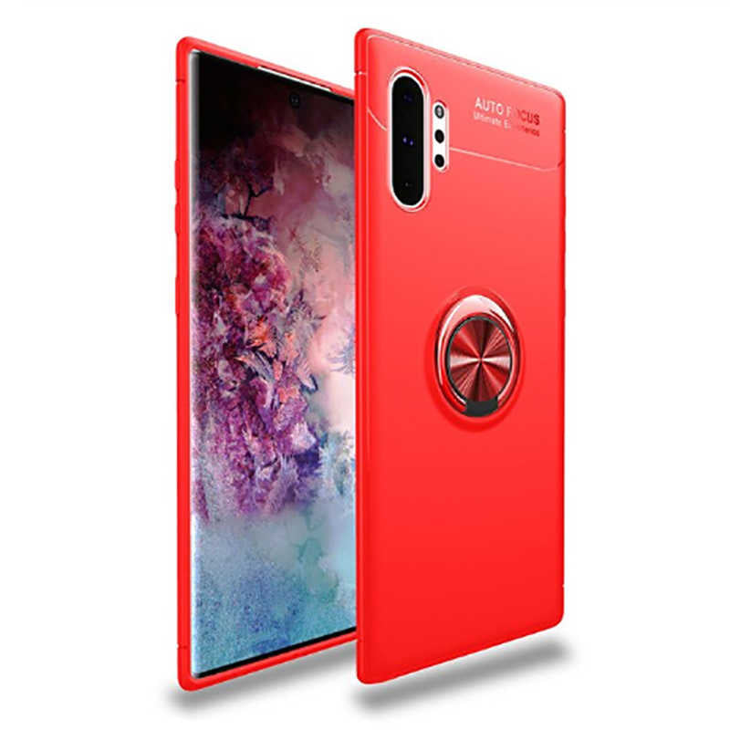 Galaxy Note 10 Plus Kılıf Zore Ravel Silikon Kapak Siyah-Rose Gold