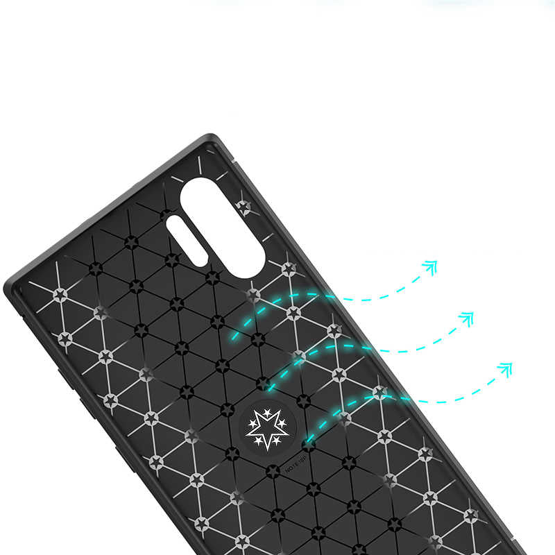 Galaxy Note 10 Plus Kılıf Zore Ravel Silikon Kapak Kırmızı