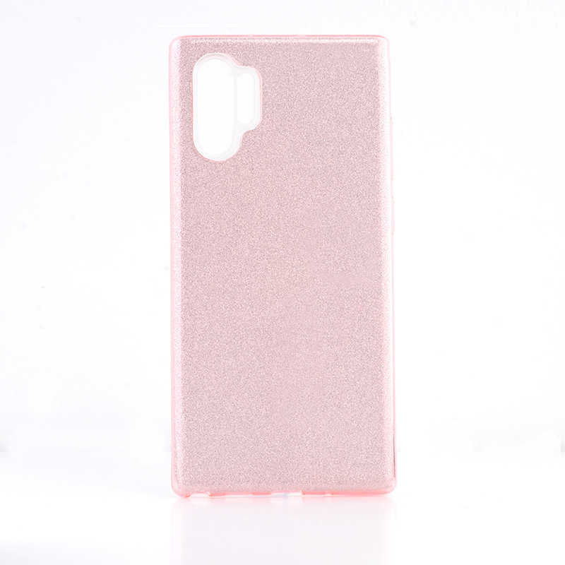 Galaxy Note 10 Plus Kılıf Zore Shining Silikon Rose Gold