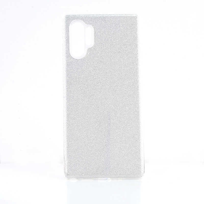 Galaxy Note 10 Plus Kılıf Zore Shining Silikon Gümüş