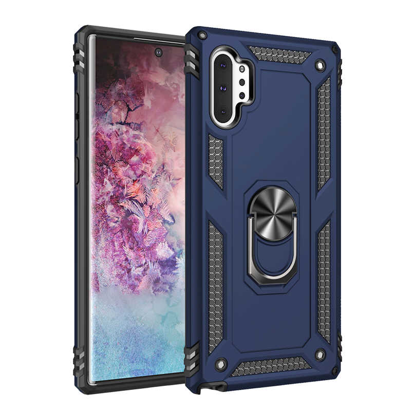 Galaxy Note 10 Plus Kılıf Zore Vega Kapak Mavi