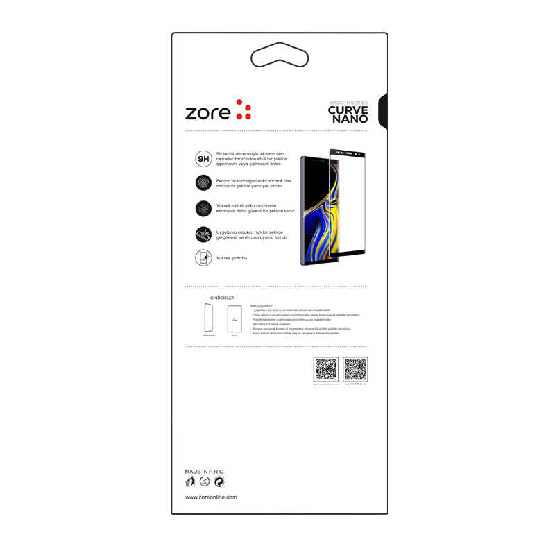 Galaxy Note 10 Plus Zore 3D Short Curve Nano Ekran Koruyucu Siyah