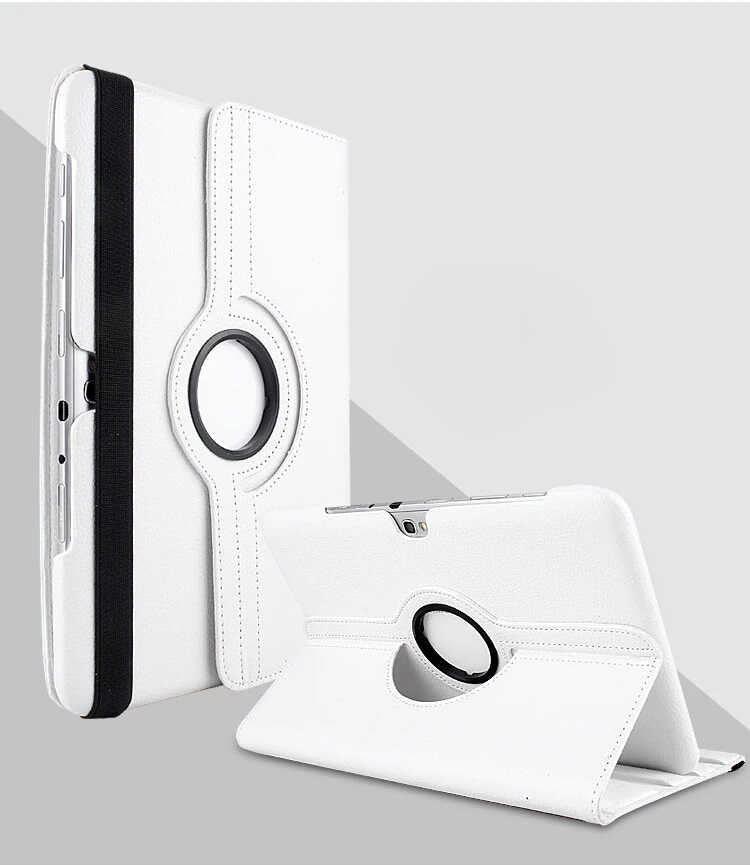 Galaxy Note 10.1 N8000 Zore Dönebilen Standlı Kılıf Beyaz
