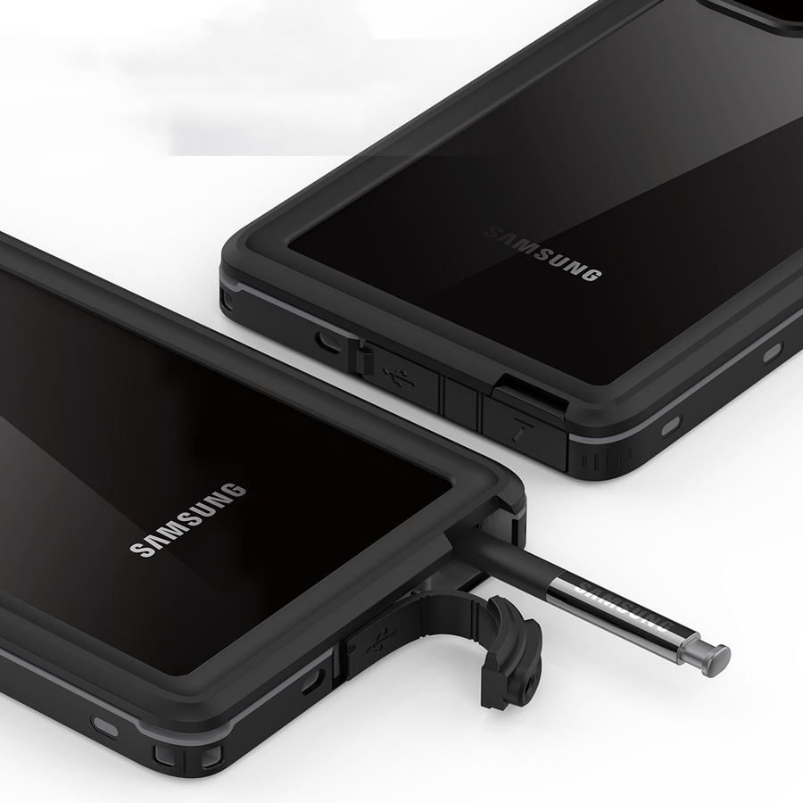 Galaxy Note 20 Kılıf 1-1 Su Geçirmez Kılıf Siyah