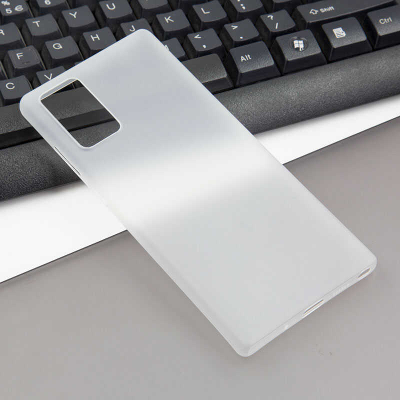 Galaxy Note 20 Kılıf Zore 1.Kalite PP Silikon Beyaz