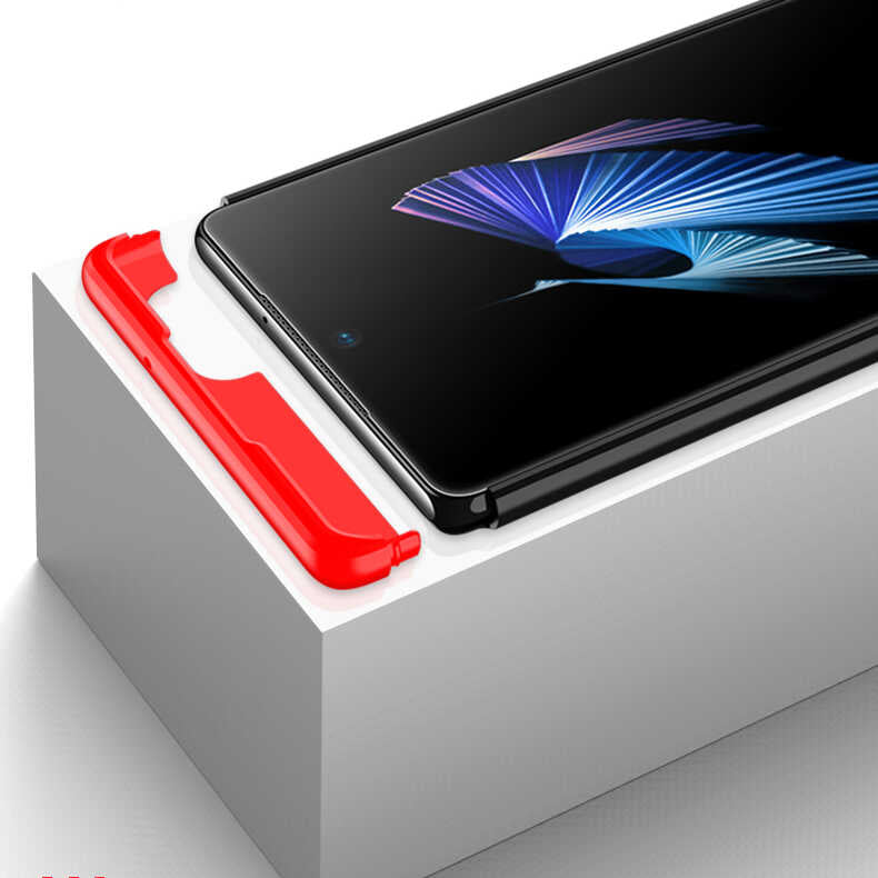 Galaxy Note 20 Kılıf Zore Ays Kapak Siyah-Mavi