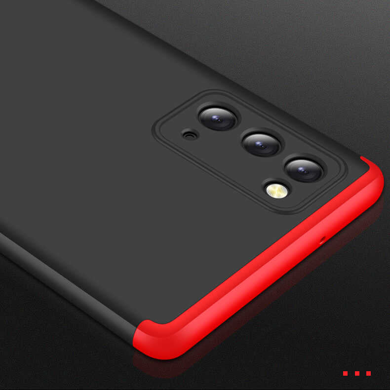 Galaxy Note 20 Kılıf Zore Ays Kapak Siyah-Mavi