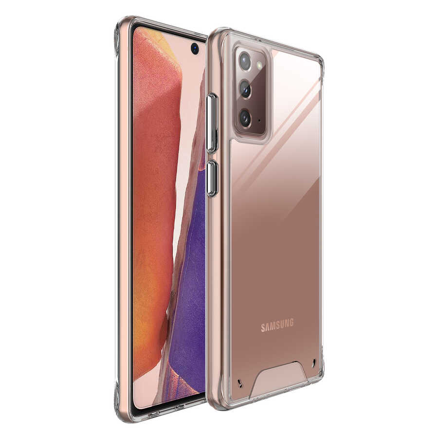 Galaxy Note 20 Kılıf Zore Gard Silikon Renksiz