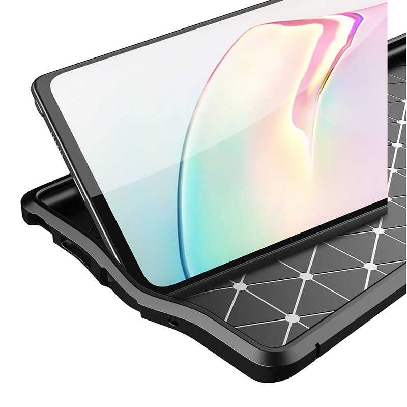 Galaxy Note 20 Kılıf Zore Niss Silikon Kapak Siyah