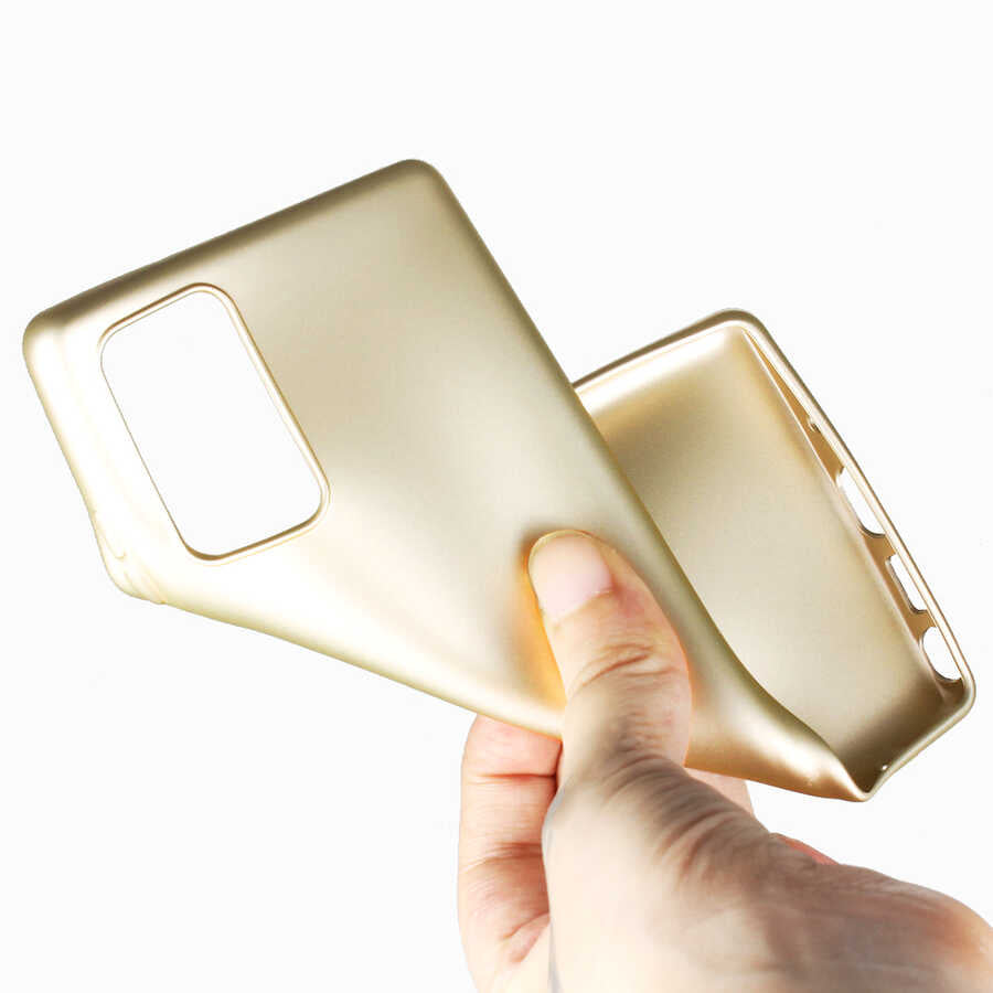Galaxy Note 20 Kılıf Zore Premier Silikon Kapak Gold