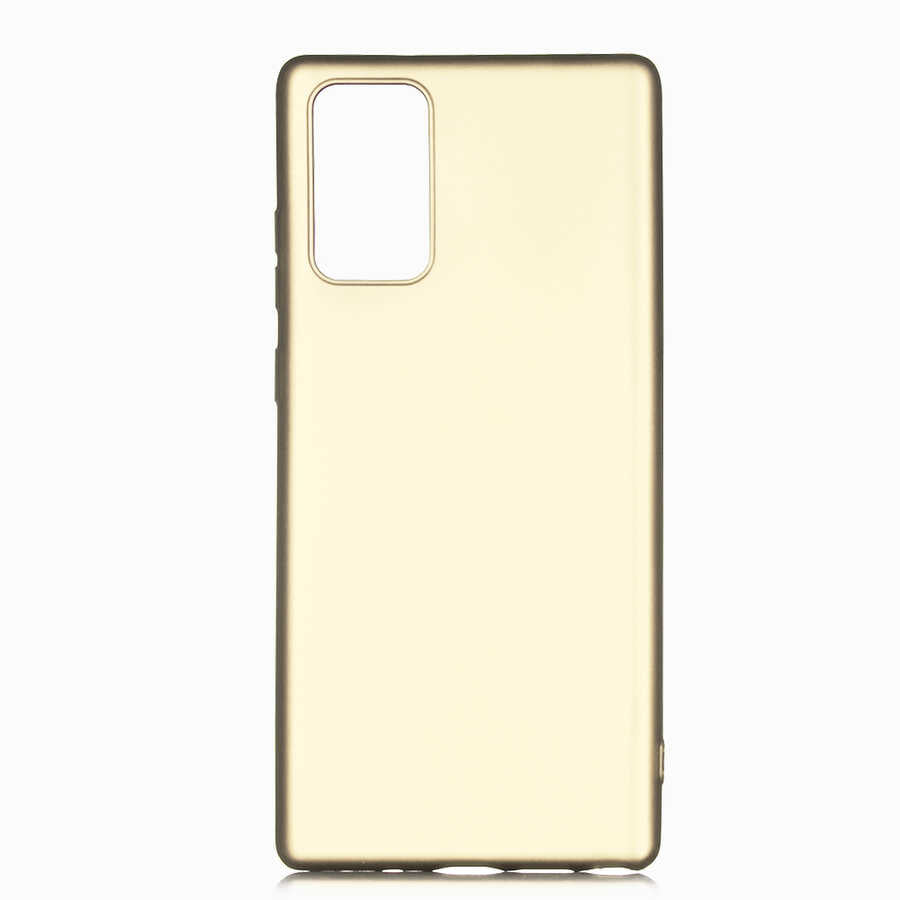 Galaxy Note 20 Kılıf Zore Premier Silikon Kapak Gold