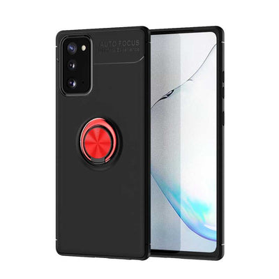 Galaxy Note 20 Kılıf Zore Ravel Silikon Kapak Siyah-Mavi
