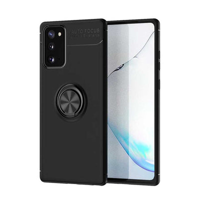 Galaxy Note 20 Kılıf Zore Ravel Silikon Kapak Siyah