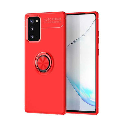 Galaxy Note 20 Kılıf Zore Ravel Silikon Kapak Kırmızı