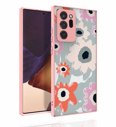 Galaxy Note 20 Ultra Kılıf Desenli Kamera Korumalı Parlak Zore Nora Kapak NO5