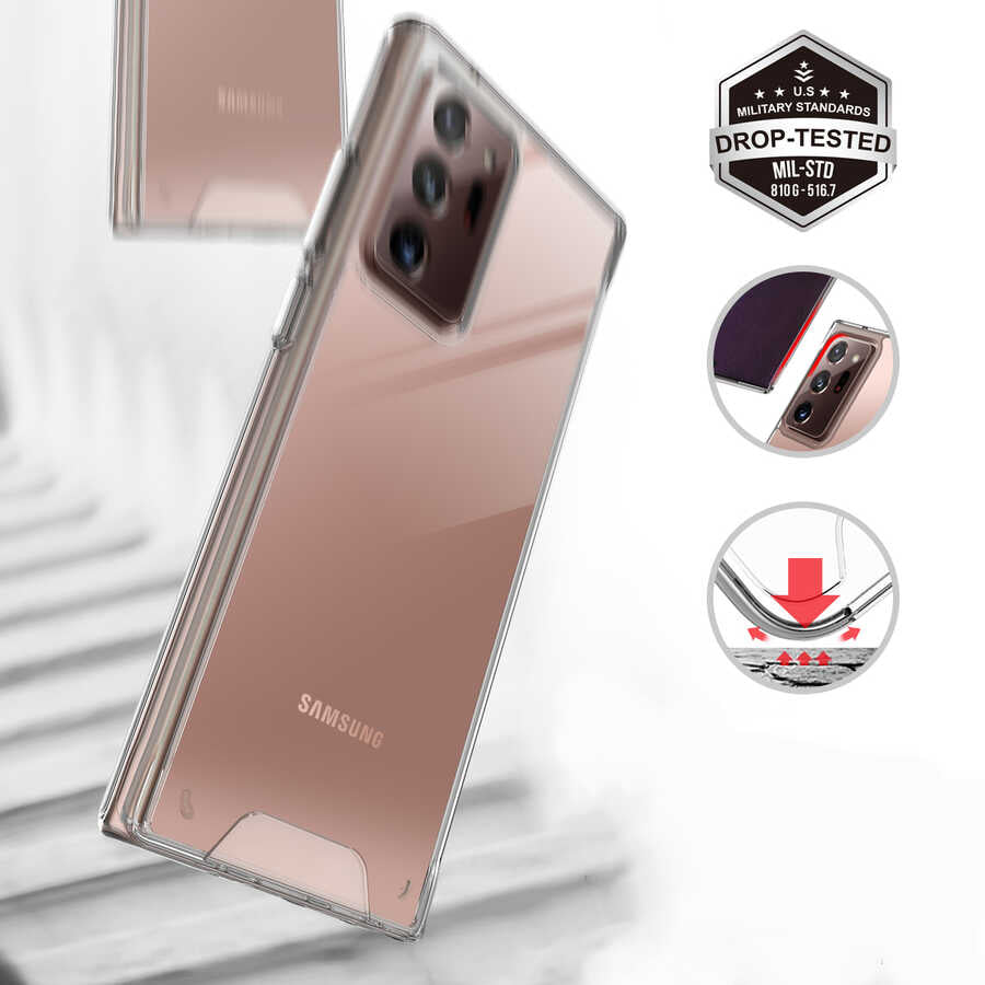 Galaxy Note 20 Ultra Kılıf Zore Gard Silikon Renksiz