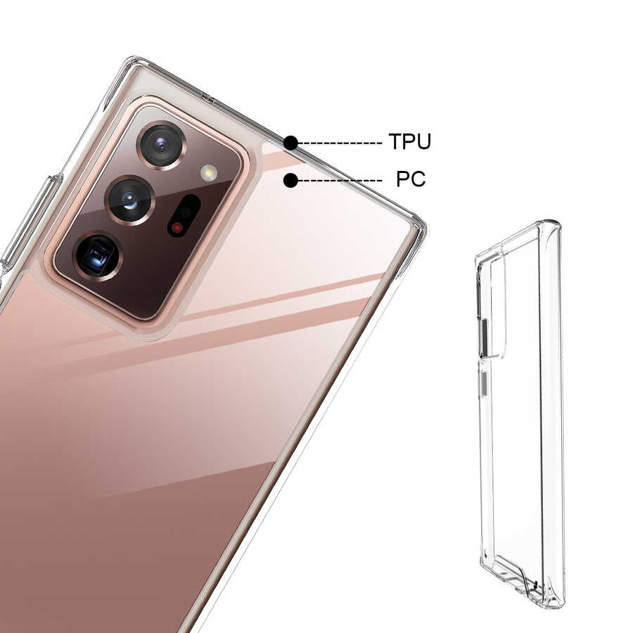Galaxy Note 20 Ultra Kılıf Zore Gard Silikon Renksiz