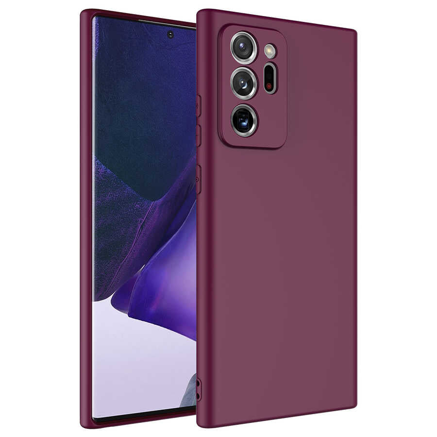 Galaxy Note 20 Ultra Kılıf Zore Mara Lansman Kapak Koyu Mor