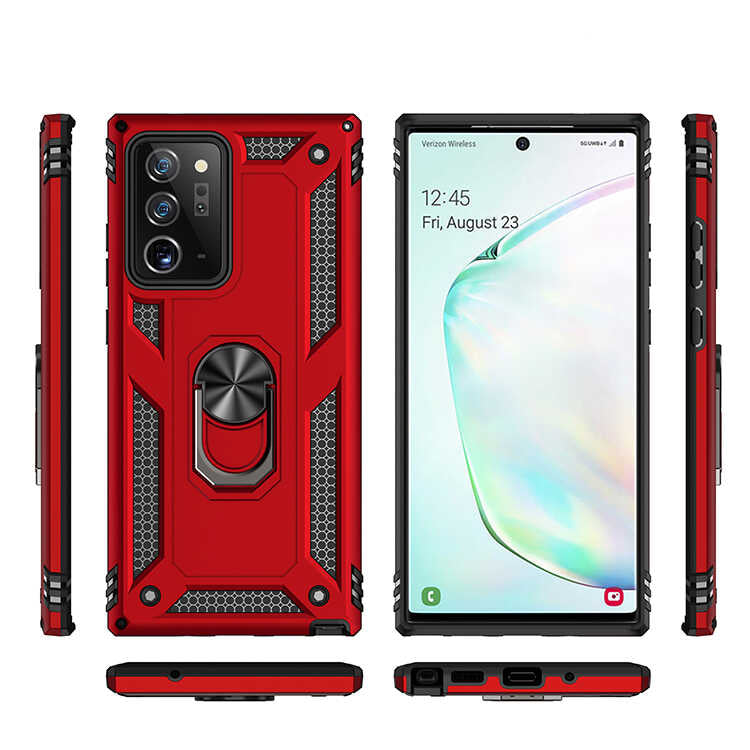 Galaxy Note 20 Ultra Kılıf Zore Vega Kapak Gri